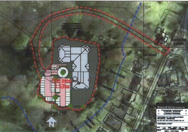 Plan of proposed office development