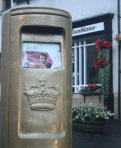 Dunblane Gold Post Box