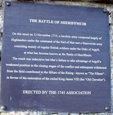 Sheriffmuir plaque
