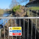 Report on collapsed riverside path