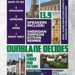 Dunblane Decides : Debate on Saturday 13 September 2014