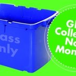 Glass collection changes from fortnightly to every four weeks