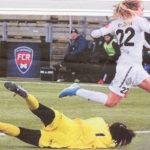 Fiona plays her football in Malmo