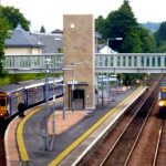 First Electric Train Arrives in Dunblane