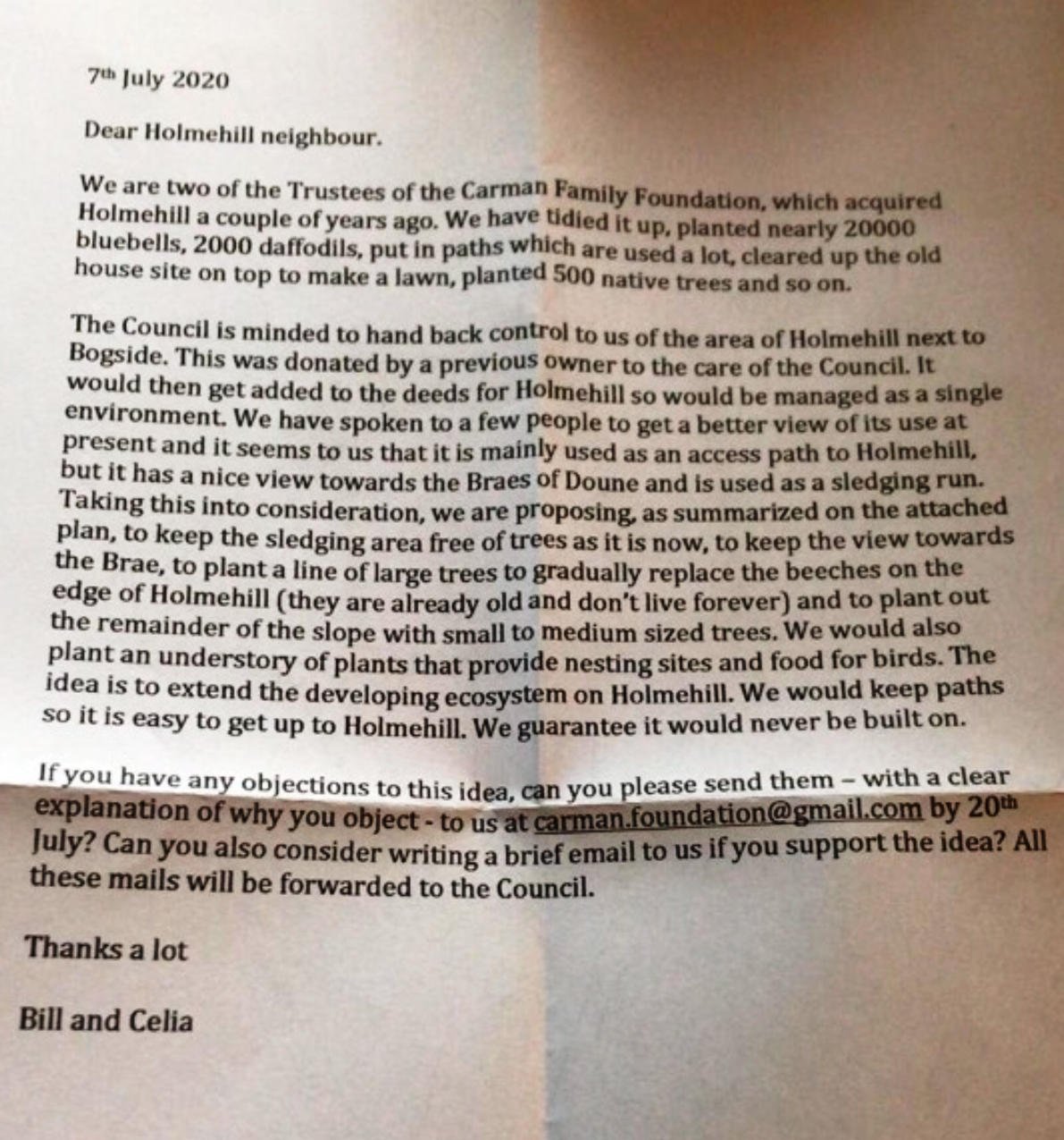 Hieliemans Letter