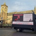 Protesters in Dunblane