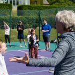 Judy Murray Coaches School Children at Cromlix