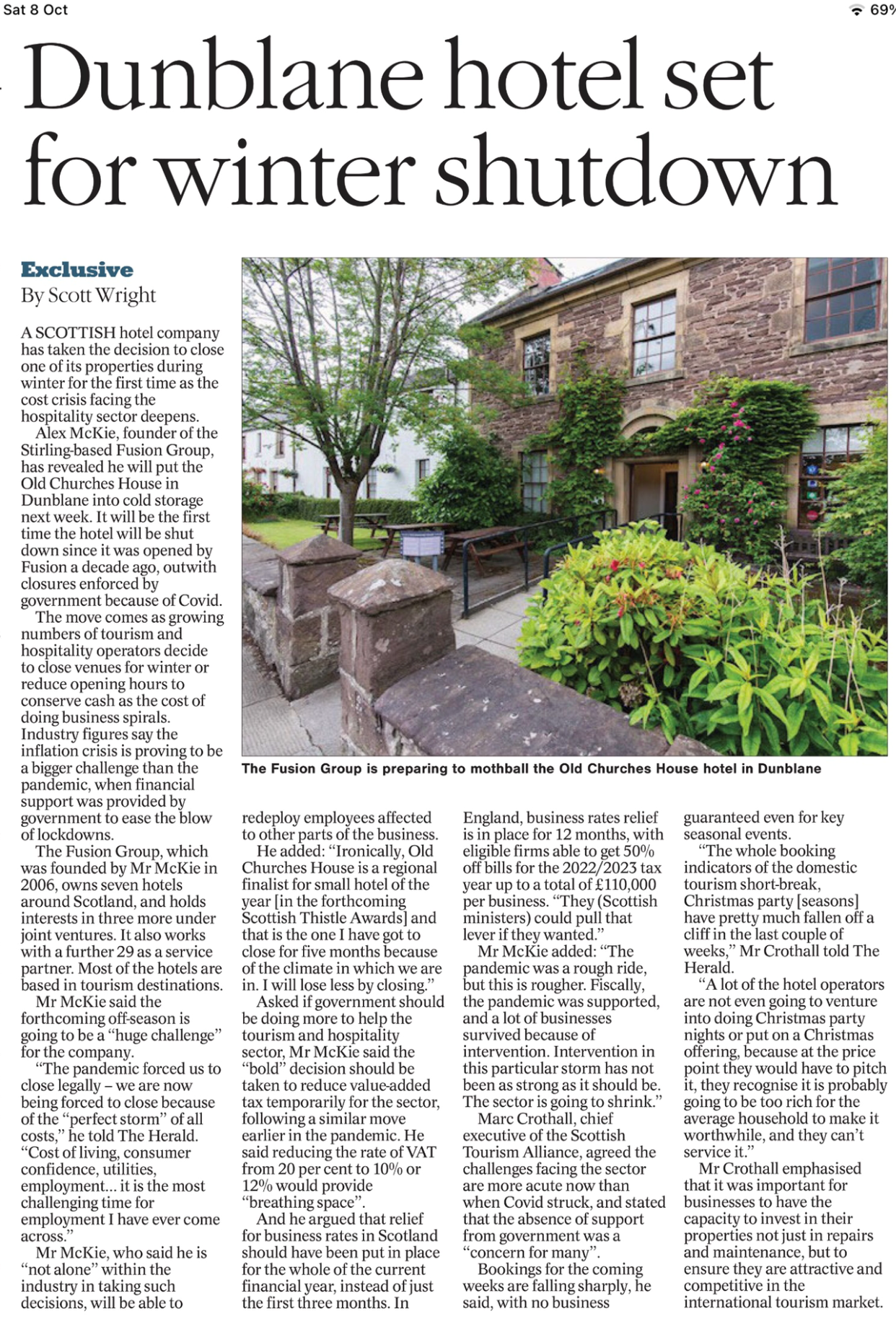 Old Chruches closes for winter