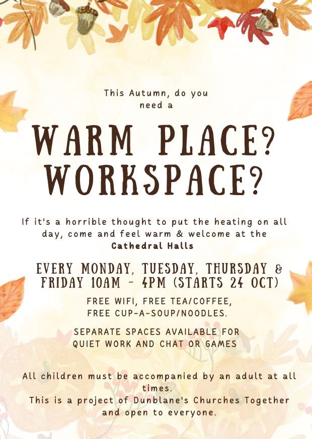 warm place work space