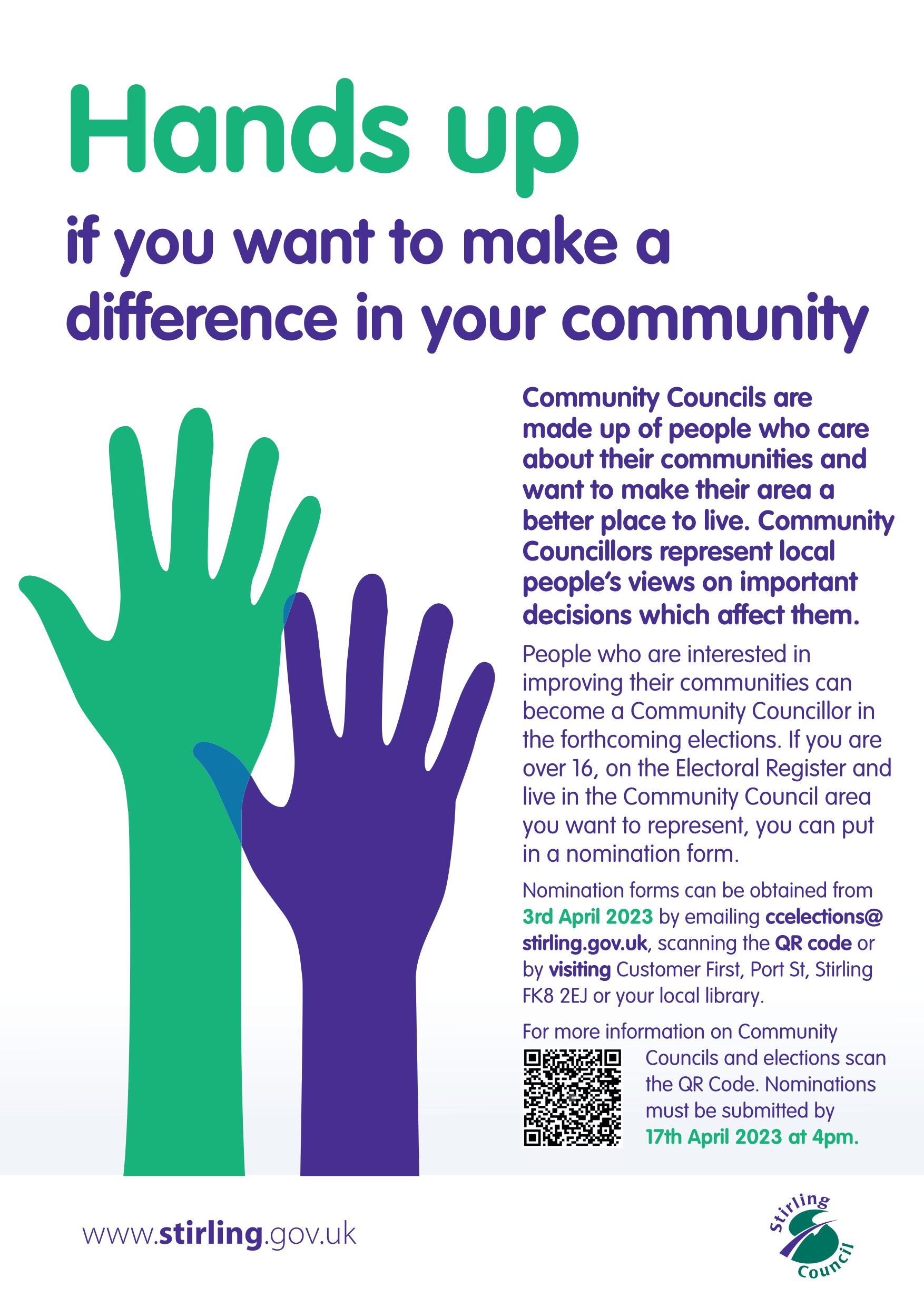 Community Council poster 2023