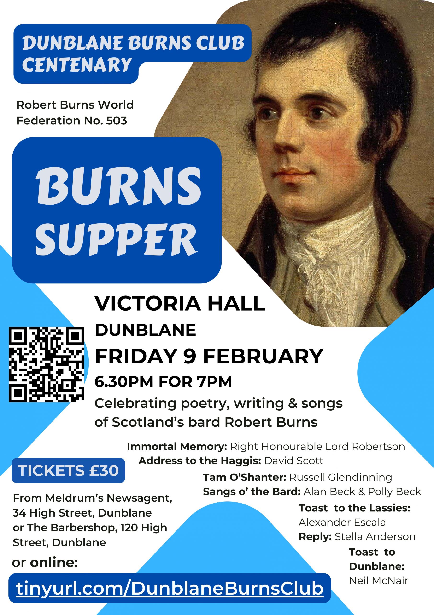Dunblane Burns Club Supper 2024