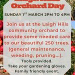 Laigh Hills Orchard Day on Sunday 1 March