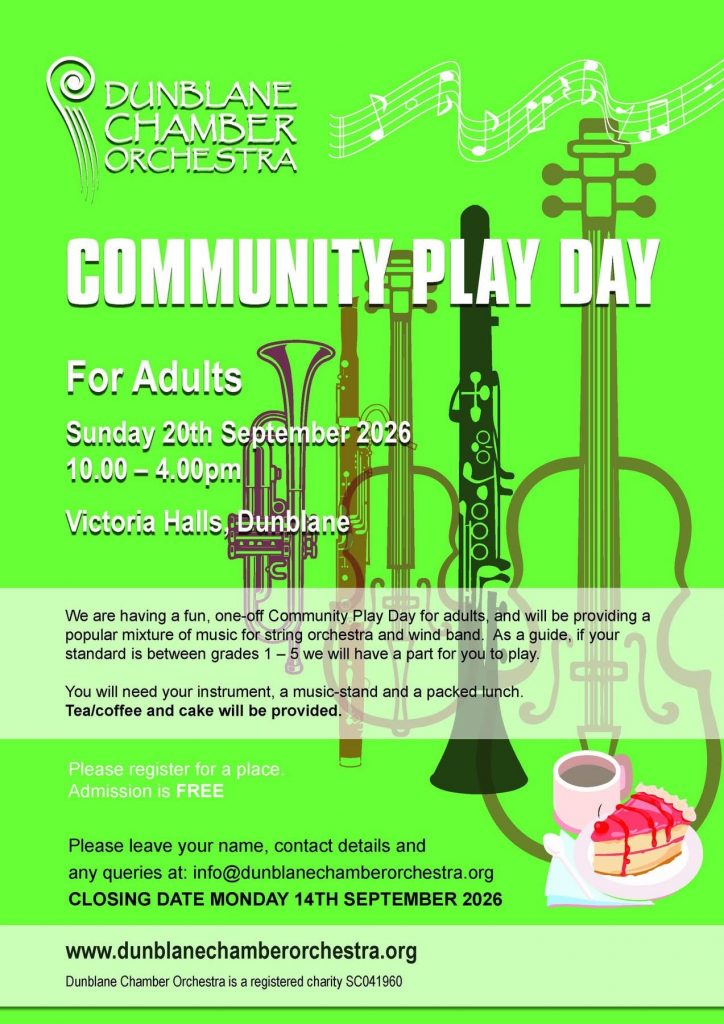 Dunblane Chamber Orchestra Community Play Day 2026