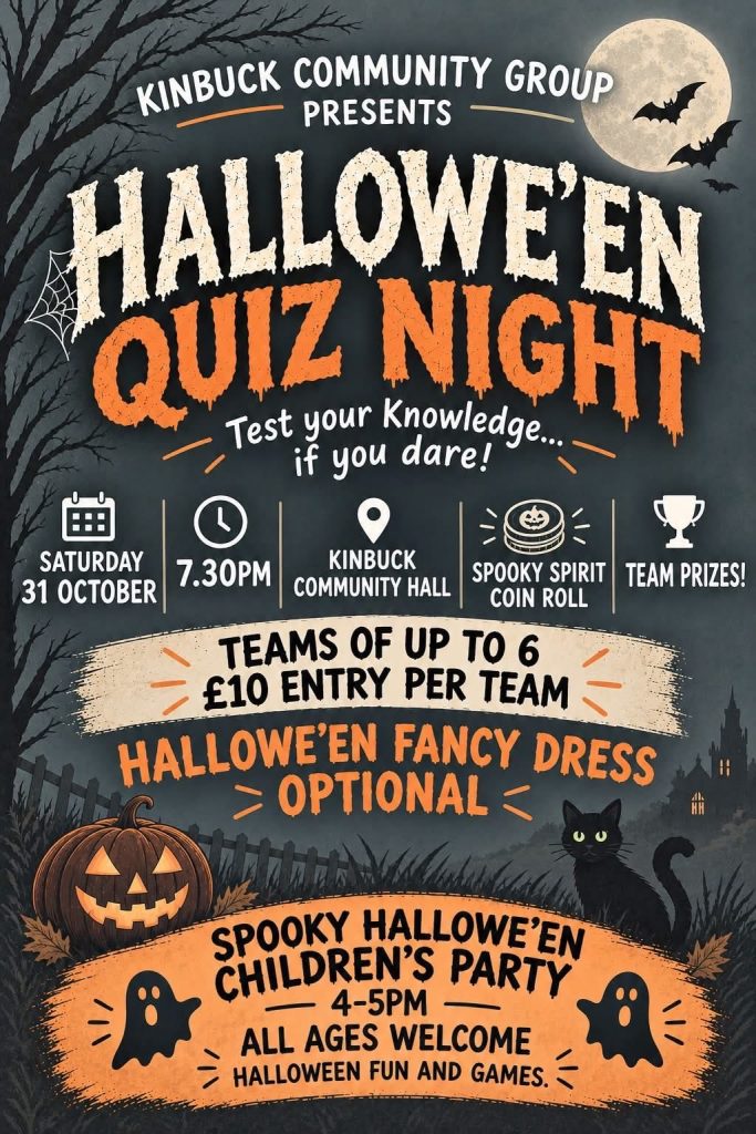 Kinbuck Halloween Quiz Night