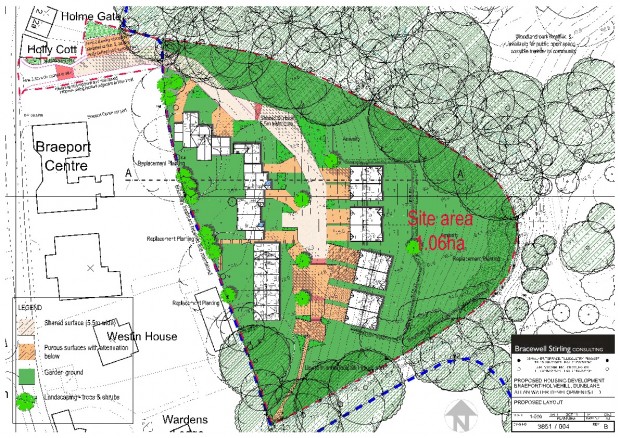 Plan of proposed development